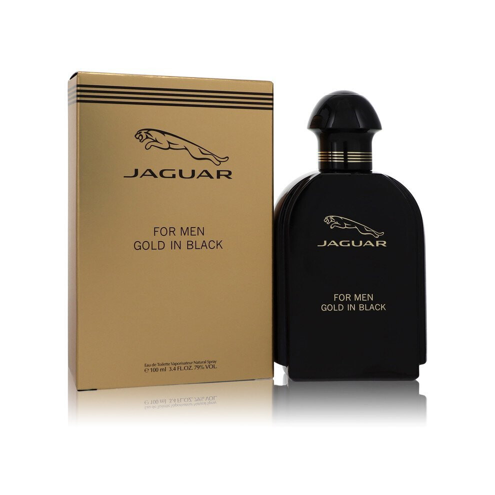 New Jaguar Men's 3.4 Oz Eau De Toilette Spray Gold/Black Jagfgbm0010002 3.4Oz