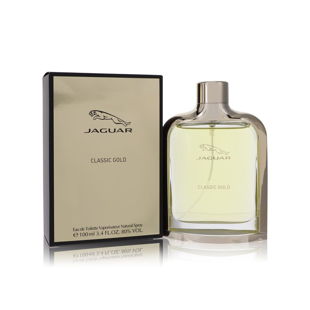 New Jaguar Men's 3.4 Oz Eau De Toilette Spray Gold 3.4Oz