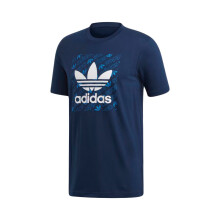(S) Adidas Men's Monogram Square ED7044 Tee Blue