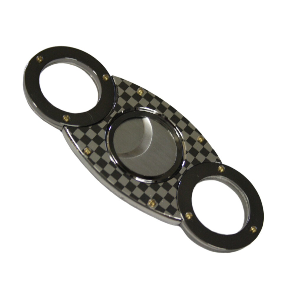 Knight Carbon Effect Double Blade Cigar Cutter