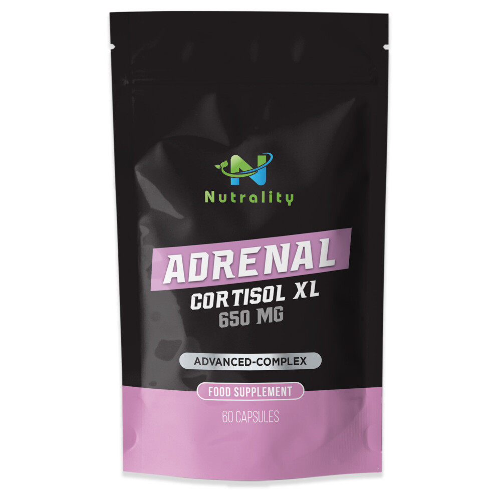 Nutrality Adrenal Cortisol Xl Supplement 650Mg - Natural Stress Relief