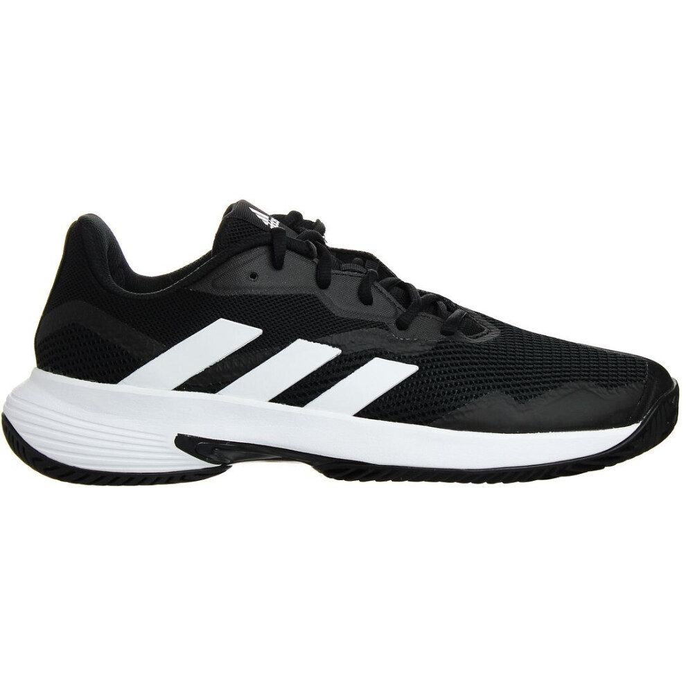 (12, Black) Adidas Courtjam Control Tennis Lace-Up Black Synthetic Mens Trainers GW2554 (UK )