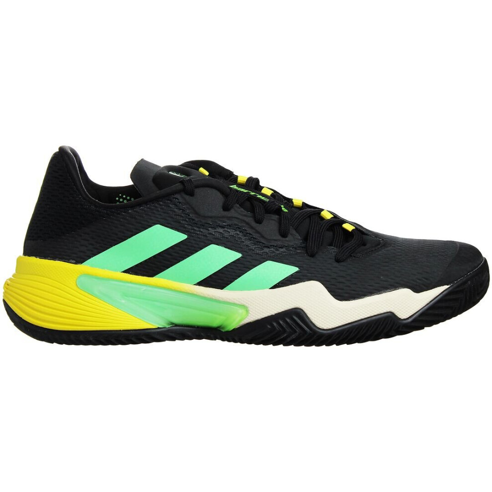 (11.5, Black) Adidas Barricade Clay Lace-Up Black Synthetic Mens Trainers GY1435 (UK )