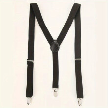 1pc Mens Elastane With 3 Strong Clips Suspenders For Trousers High Elasticity Suspenders