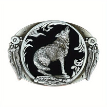 Retro Casual High Alloy Wolf Belt Buckle Western Cowboy Belt Buckle European And American Hot Belt Buckle