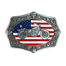 1pc High Zinc Alloy Motorcycle Belt Buckle Western Style American Flag European And American Models Without Belt
