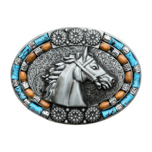 Alloy Horse Head Belt Buckle Western Cowboy Style Style Hot Selling Style Belt Buckle Head
