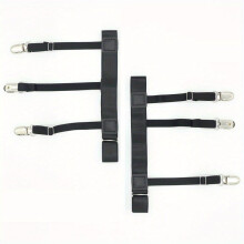 1 Pair Men Shirt Stays Belt With Non slip Locking Clips Keep Shirt Tucked Leg Thigh Suspender Garters Adjustable Locking Strap