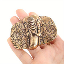 African Elephant Belt Buckle For Men Zinc Alloy Belt Buckle Western Cowboy Punk Hip Hop Belt Buckle Belt Accessories