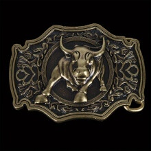 1pc Retro Bull Buckle Classic Mens Belt Buckle Metal Alloy Western Cowboy Buckle