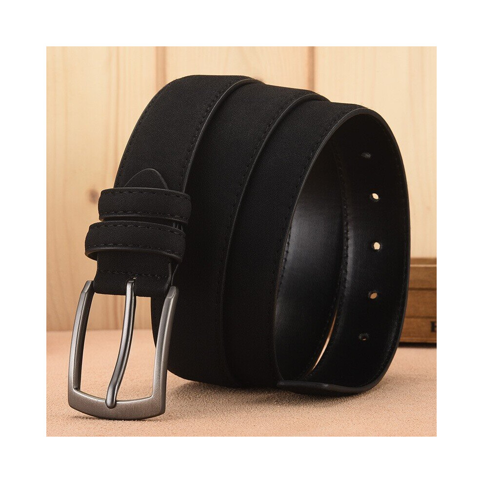 Mens Suede Belt Retro Alloy Buckle Plus Size Mens Belt Large Size High End Belt Casual Sports Belt Gift For Boyfriend And Dad In 2 Colors And 3 Size-image-OPC-PC6CXZD-NEW