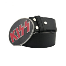 1pc Kiss Metal Belt Buckle Men Jeans Accessories Classic With Leather Belt