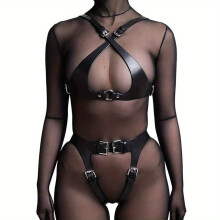 Punk Bra Strap Harness Belt Women Sword Belt Full Body Bondage Waist Cage Neck Suspenders Nightclub Lingerie Garter Sex