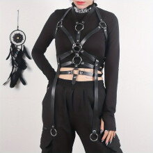 Punk Body Harness Belt Gothic Adjustable Bondage Suspenders Chest Harness Fetish Clothing Accessories