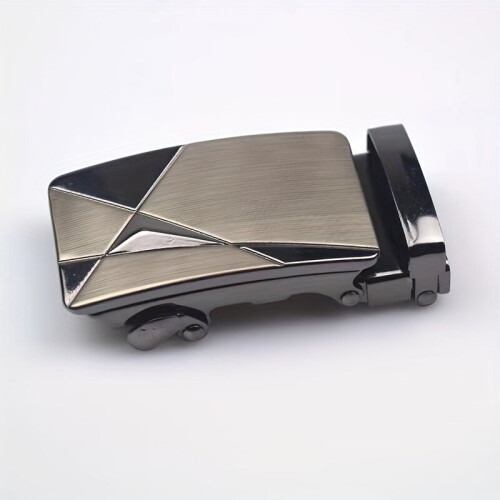 1pc Metal Texture Automatic Belt Buckle Buckle For Men 2
