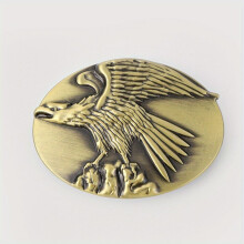 Vintage Eagle Oval Belt Buckle For Women & Men Western Jeans Accessories Leather Belt Buckle Waistband Parts For DIY