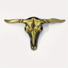 Big Bull Head Belt Buckle For Women & Men Western Jeans Accessories Cowboy Cowgirl Leather Belt Buckle Waistband Parts For DIY