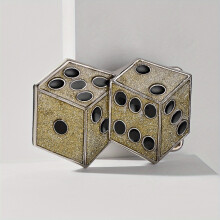 Retro Dice Belt Buckle Glitter Western Cowboy Belt Decorative Accessories Leather Belt Buckle For DIY
