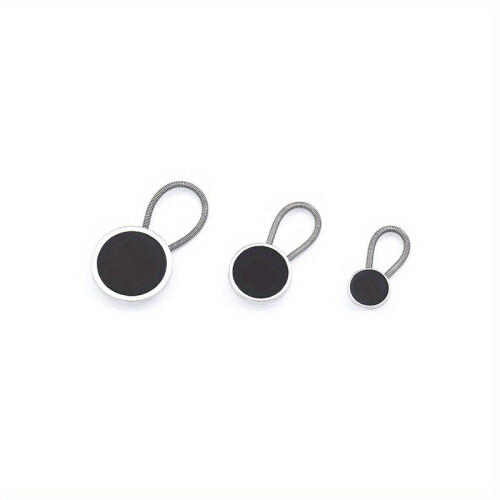 3pcs set Jeans Buckle Solid Elastic Waist Extension Buckle Adjustable Retractable Seamless Nail Button