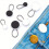 3pcs set Jeans Buckle Solid Elastic Waist Extension Buckle Adjustable Retractable Seamless Nail Button 2