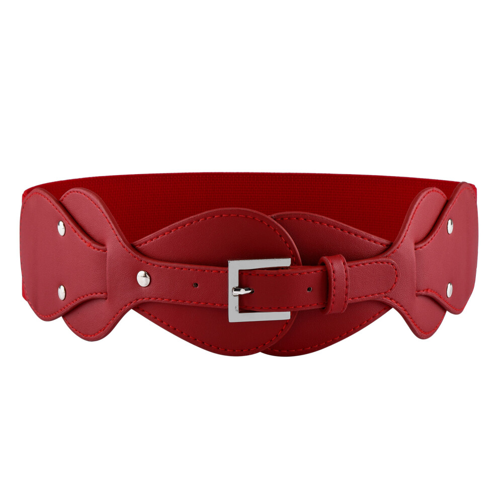 Women Vintage Waist Belt Elastic Stretch Cinch Waistband Dress Belt Retro Corset Band Wrap Belt Ladies-image-OPC-PC6D2BF-NEW