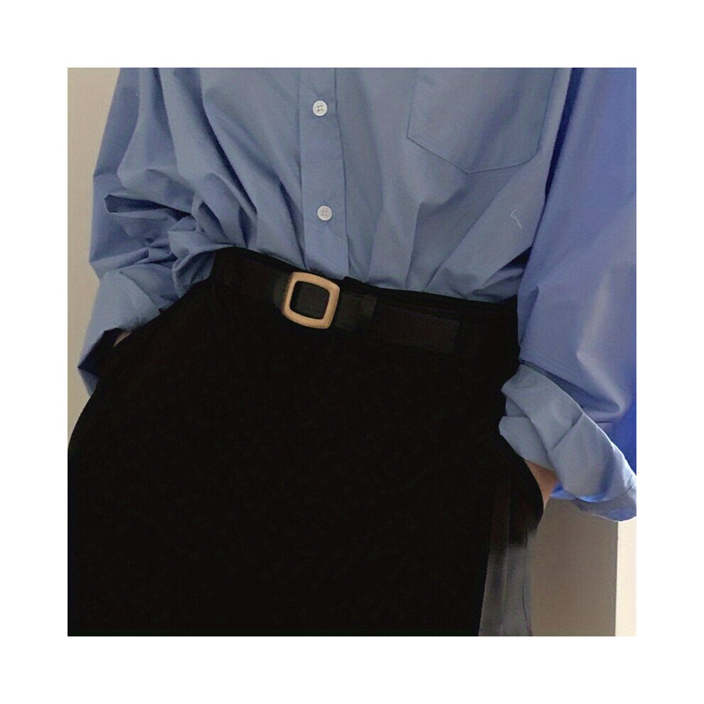 Vintage Square Buckle Belt Casual Solid PU Belt Unisex Jeans Pants Belt For Women Men-image-OPC-PC6D2Q8-NEW