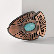 Vintage Carved Belt Buckle Boho Western Cowboy Cowgirl Belt Accessories Leather Belt Buckle For DIY