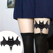 Bat Wings Garter Belt Gothic Harness Belt Punk Single Leg Garter Belt PU Leather Rivet Leg Ring For Women