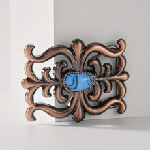Retro Leaf Belt Buckle Boho Hollow Out Western Cowboy Belt Decorative Accessories Leather Belt Buckle For DIY