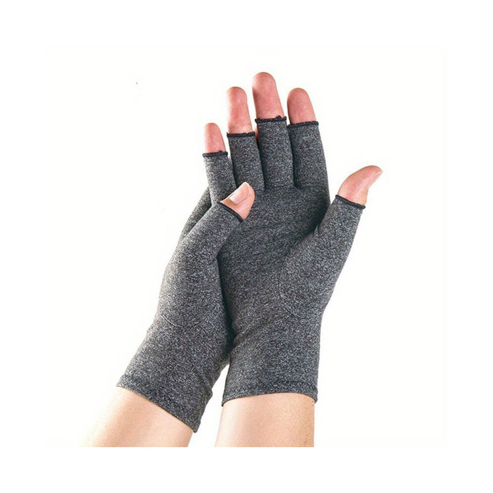 1pc Unisex Winter Warm Arthritis Compression Fingerless Gloves With Wrist Support For Hand Finger Carpal Tunnel Pain Relief
