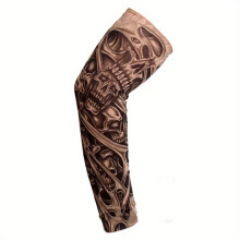 1PC Tattoo Sleeves Vintage Print Casual Sunscreen Arm Sleeves Outdoor Cycling Sports Sleeves