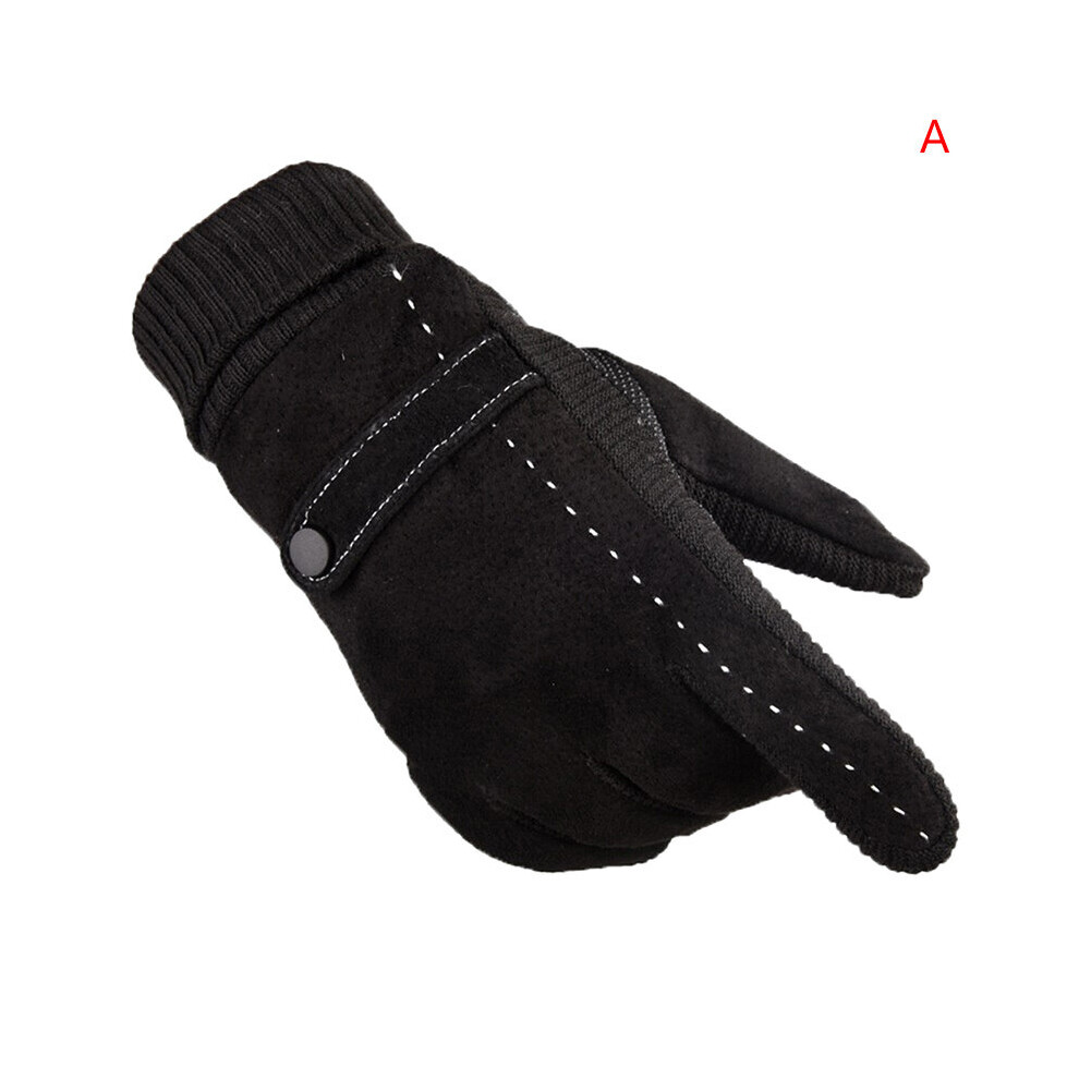 Mens Cycling Motorcycle Non Slip Warm Thickening Gloves For Outdoor Sports Multicoloured 885664495313