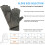 1pair Unisex Compression Gloves With Anti Slip For Arthritis Relief 3