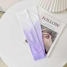 Candy Gradient Long Sleeve Women Casual Tie Dye UV Protection Ice Sleeves Outdoor Cycling Arm Sleeve