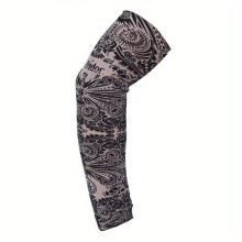 1pc Tattoo Arm Sleeves Outdoor UV Protection Sunproof Long Sleeve Casual Elastic Driving Cycling Sleeves For Women Men