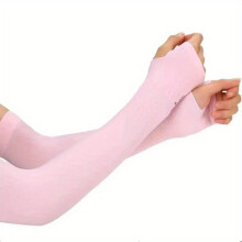 Sunscreen Ice Sleeves Unisex Elastic Breathable Fingerless Gloves UV Protection Long Sleeves For Summer Outdoor