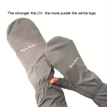 UV Protection Arm Ice Sleeves Solid Sunscreen Sleeve With Thumb Hole For Men And Women