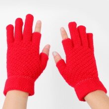 Knitted Gloves Female Winter Fingerless Gloves Student Men And Women Couple Wool Gloves
