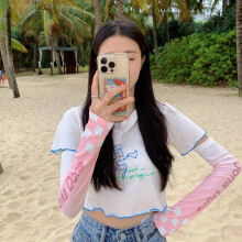 Loose Plaid Gradient Ice Sleeve Thin Sunproof Sunshade Cycling Driving Arm Protection Sleeve For Summer