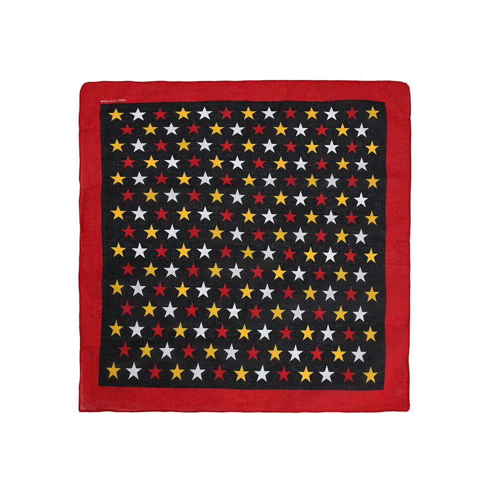 1pc Hip Hop Bandana Star Print Square Scarf Cotton Neckerchief Unisex Cowboy Cowgirl Headband Wrist Wraps Handkerchiefs For Cycling Outdoor-image-OPC-PC6D7W8-NEW