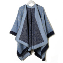 Flower Print Shawl Plaid Long Warm Winter Clothes Shawl Coldproof Warm Print Shawl