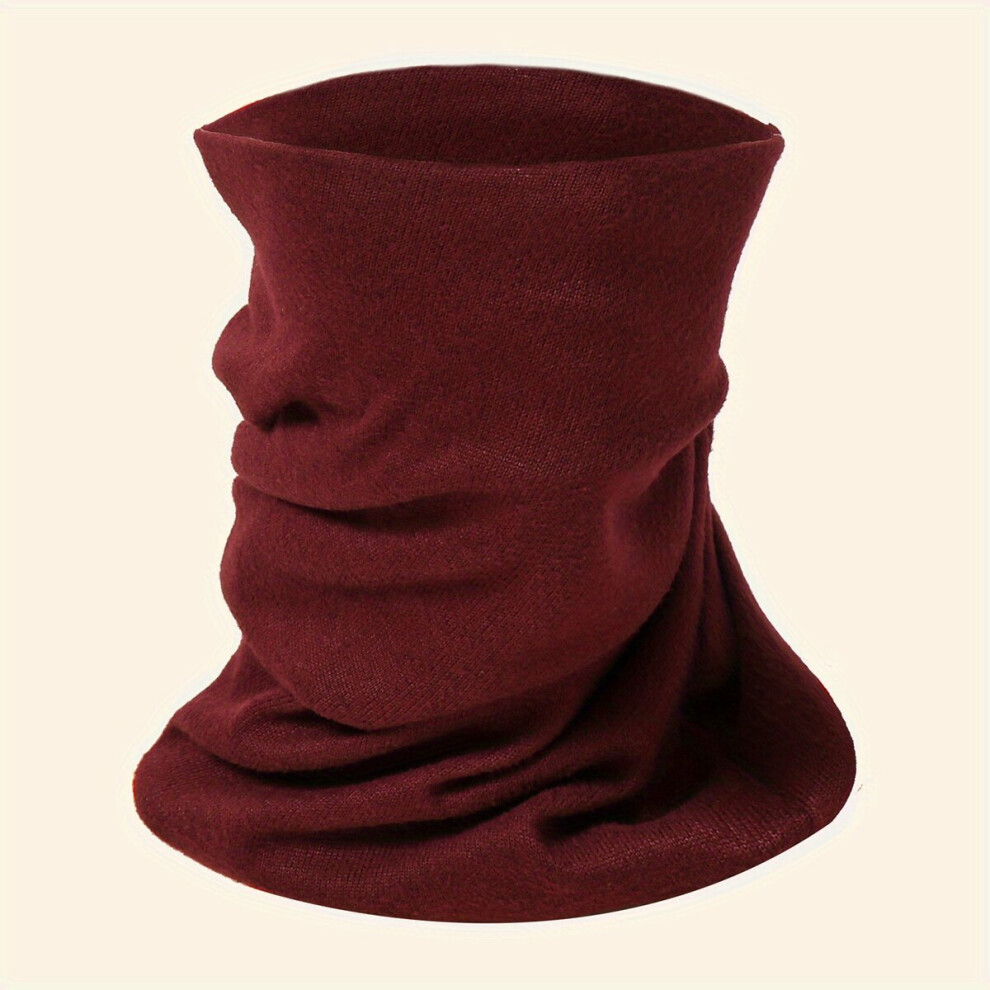 Solid Neck Scarf Multifunctional Windproof Neck Gaiter Face Mask Outdoor Cycling Dustproof Face Covering 885664518203
