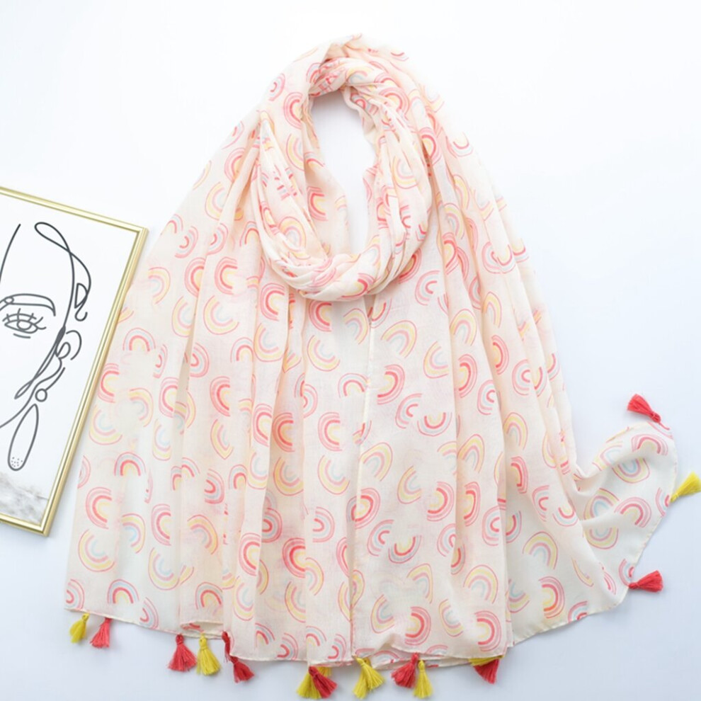 Boho Floral Print Scarf Tassel Shawl Women Voile Sunscreen Head Wrap Travel Beach Towel-image-OPC-PC6D9VQ-NEW