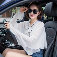 Chiffon Thin Breathable Shawl Ruffles Sunproof Cape Outdoor UV Protection Cardigan Boho Cycling Wrap Sports Shawl