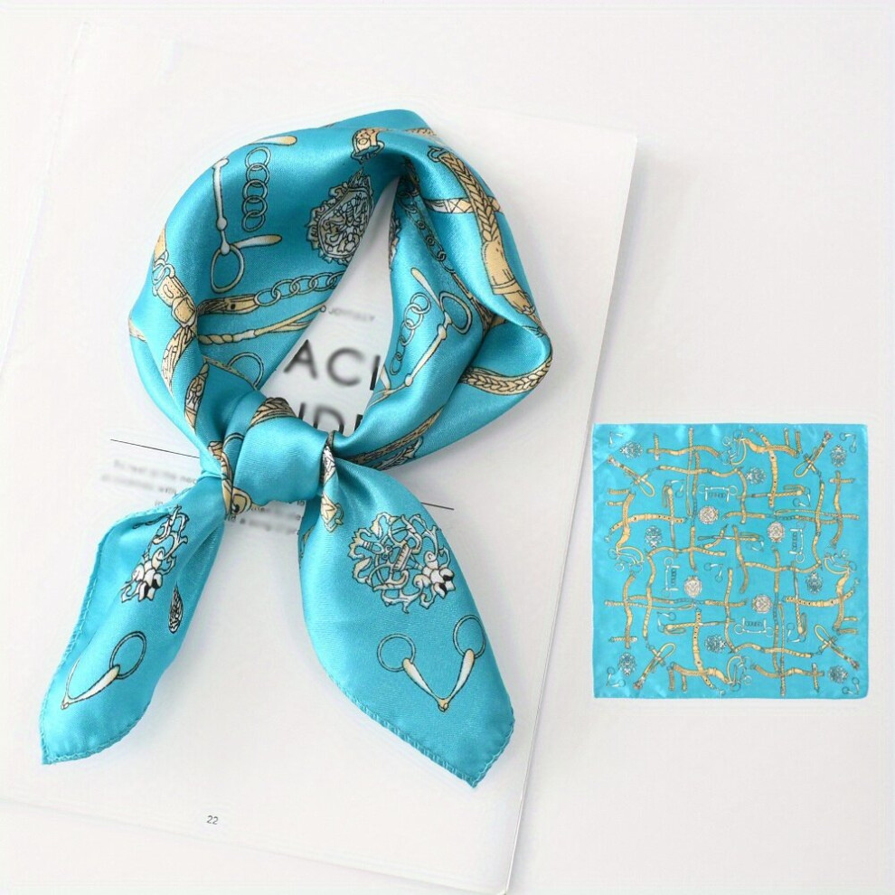 1pc Graphic Bandana Silk Scarf Casual Shawl Scarf Wrap Head Wrap Bag Handle Charm Gift For Mothers-image-OPC-PC6DBG5-NEW