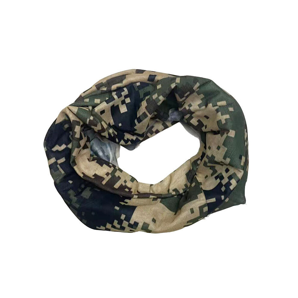 Green Camouflage Face Cover Mask Multifunctional Neck Gaiters Outdoor Windproof Neckerchief Womens Neck Scarves Man Unisex 885664523948