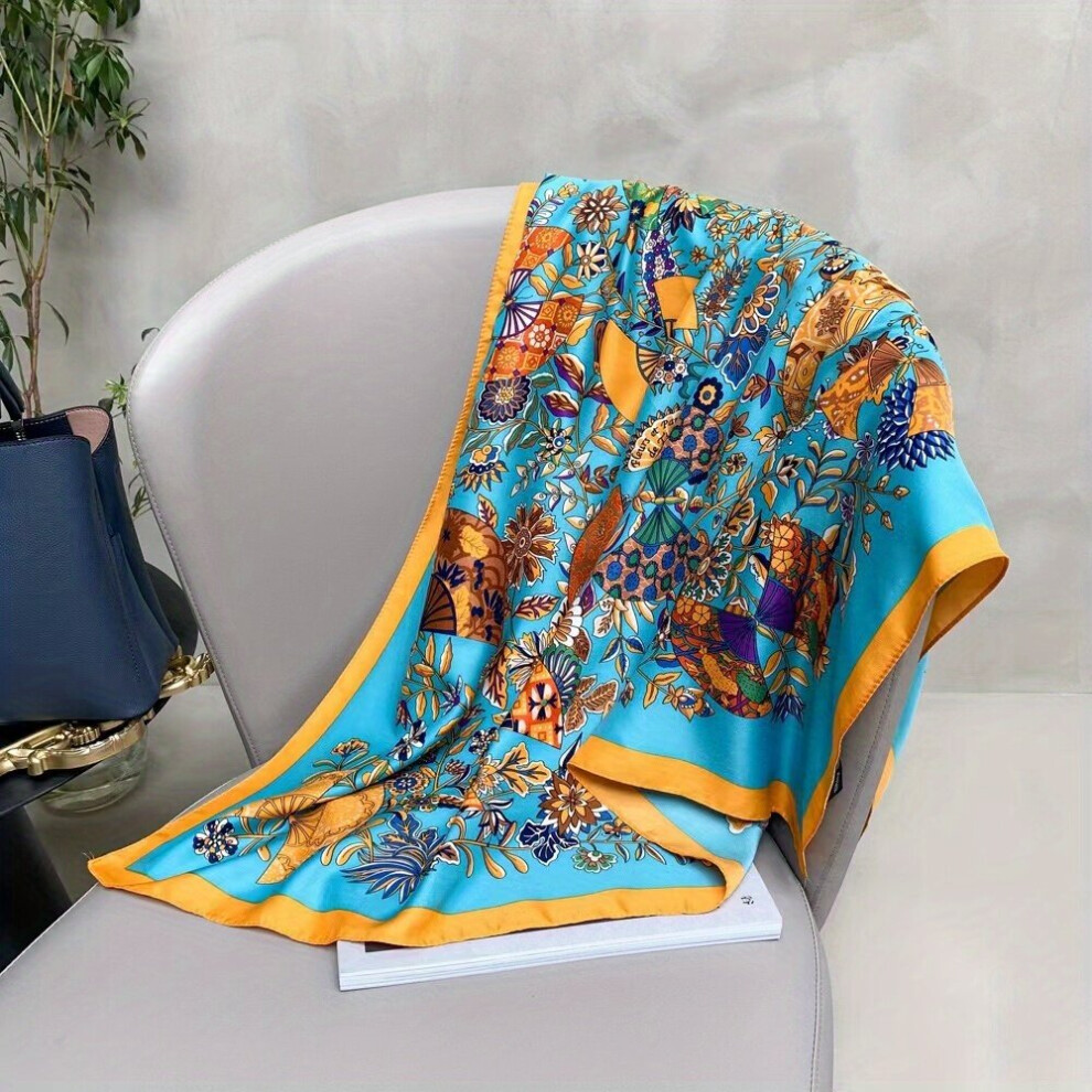 Silk Scarf 88 9 CmSquare Scarf Satin Silky Headband Retro Scarf For Hair Wrapping And Sleeping At Night-image-OPC-PC6DBSH-NEW