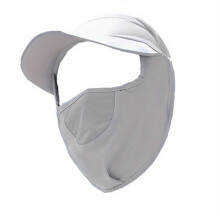 Sun proof Visor Mask Hat Summer Breathable Outdoor UV Protection Ice Mask Outdoor Bicycle Riding Driving Elastic Mask Sun Hats For Women