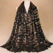 Gilding Polyester Fibre Scarves Hand washed Scarves Mature Style Neckchief For Girls Ladies Women