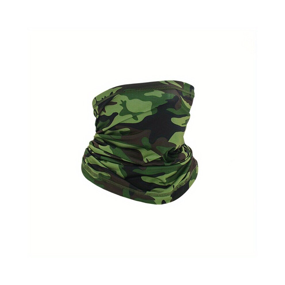 Unisex Camouflage Face Mask Outdoor Fishing Neck Gaiter Elastic Cycling Windproof Mask Casual Sports Ski Mask Balaclava 885664532162